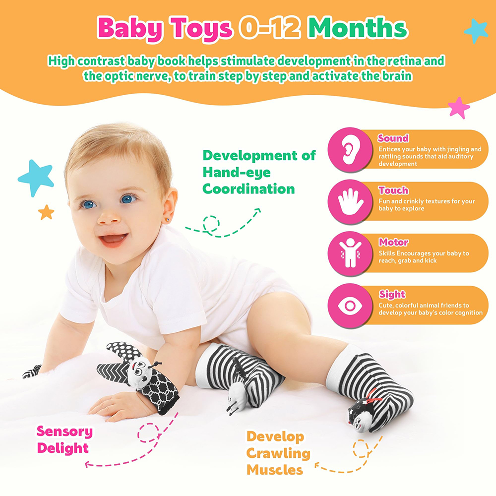 Détecteurs de pieds et hochets - Baby Products Essentials avis et prix